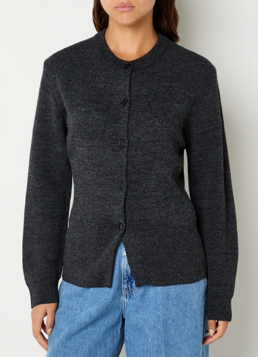 CLOSED Fijngebreid vest van wol