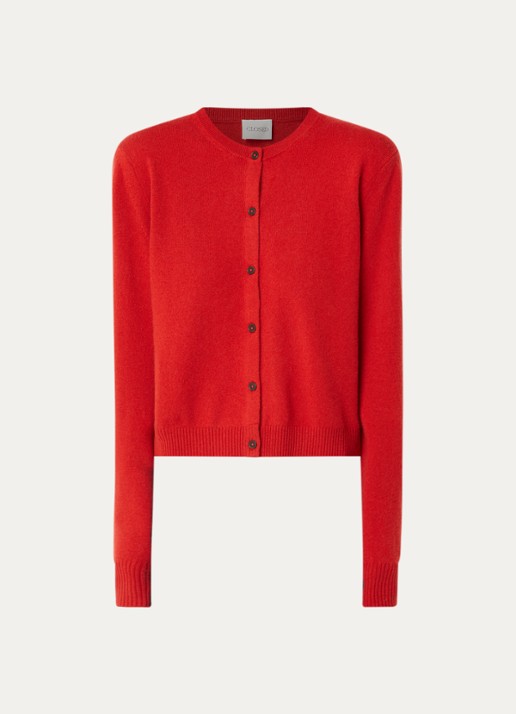 CLOSED Fijngebreide pullover in kasjmierblend - voorkant 2 rood