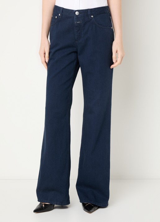 CLOSED Gillan high waist flared jeans met donkere wassing