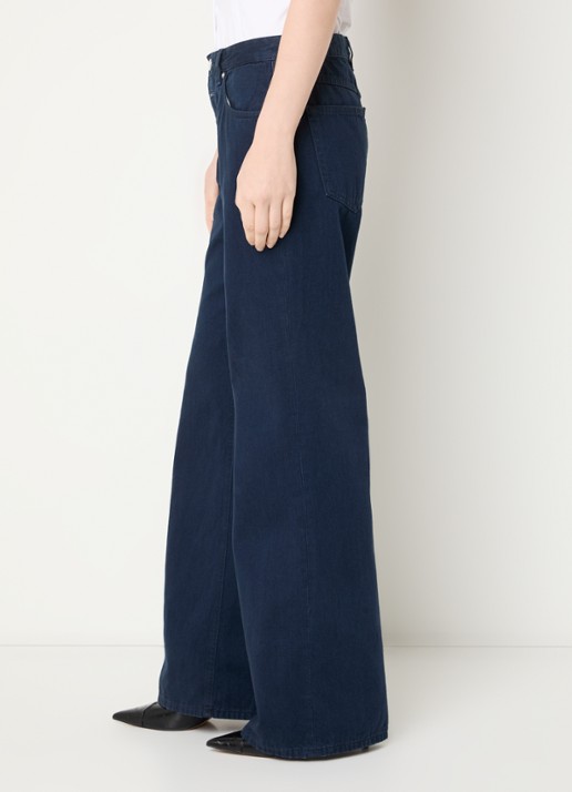 CLOSED Gillan high waist flared jeans met donkere wassing - detail 5 indigo