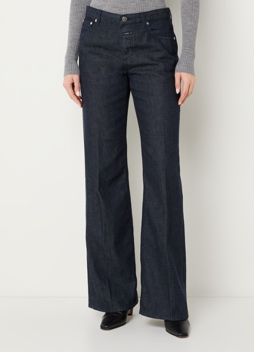 CLOSED Gillan high waist loose fit jeans met donkere wassing