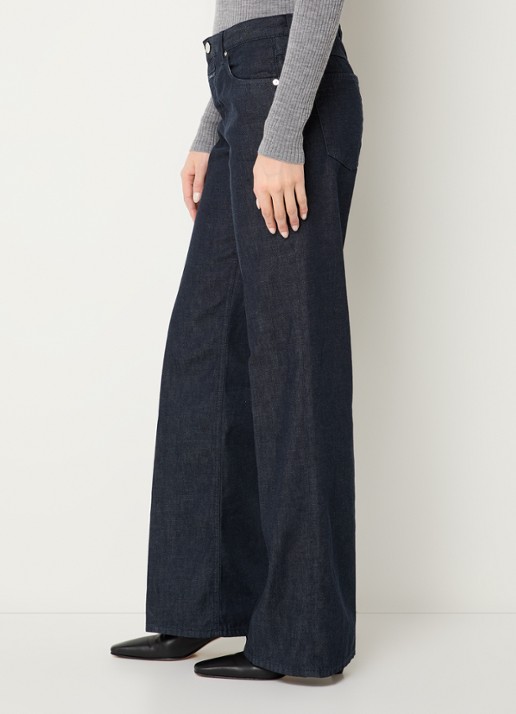 CLOSED Gillan high waist loose fit jeans met donkere wassing - detail 3 indigo