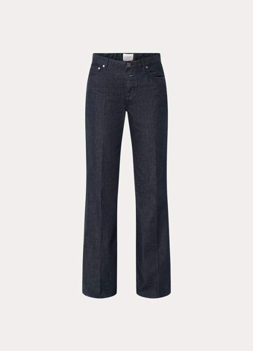 CLOSED Gillan high waist loose fit jeans met donkere wassing - voorkant 4 indigo