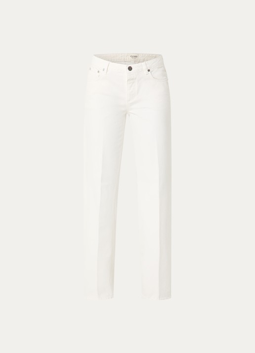 CLOSED Gillan high waist loose fit jeans met gekleurde wassing - voorkant 4 creme