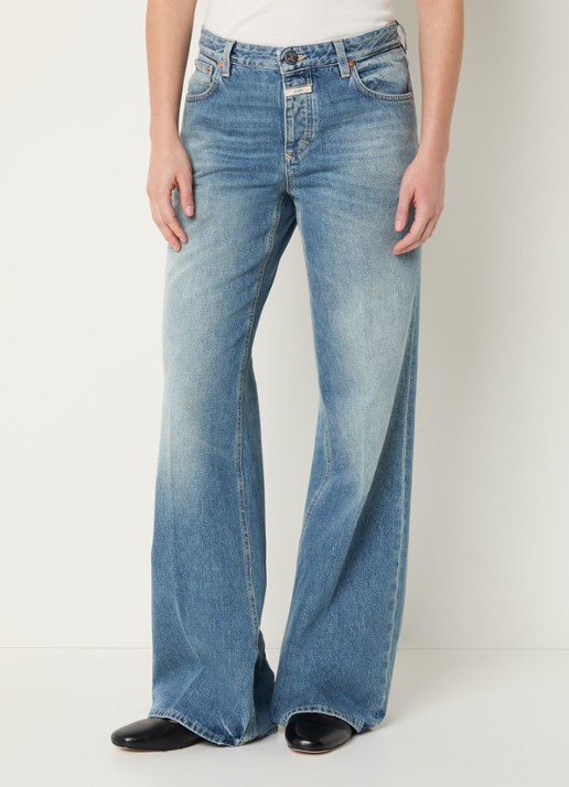 CLOSED Gillan mid waist loose fit jeans met lichte wassing