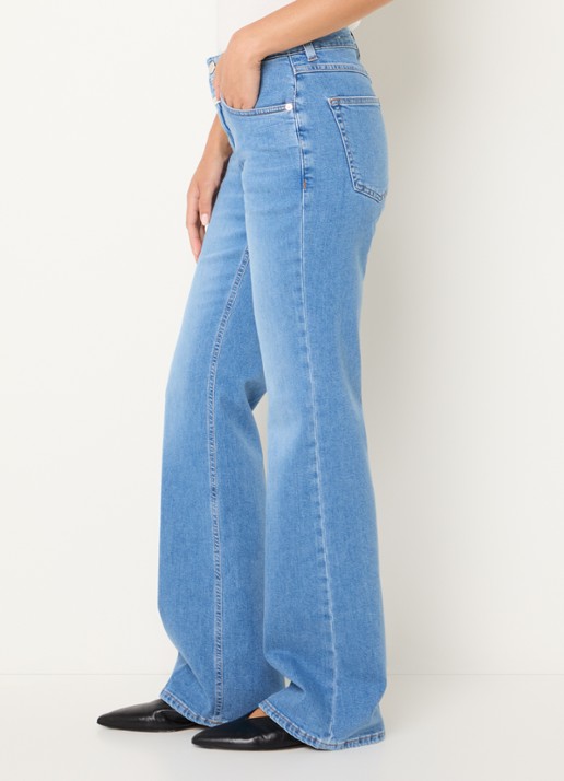 CLOSED Jovanna high waist flared fit jeans met lichte wassing - detail 4 indigo