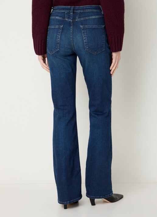 CLOSED Jovanna high waist flared jeans met donkere wassing - achterkant 3 indigo