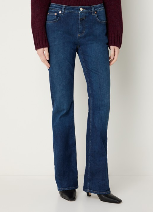 CLOSED Jovanna high waist flared jeans met donkere wassing