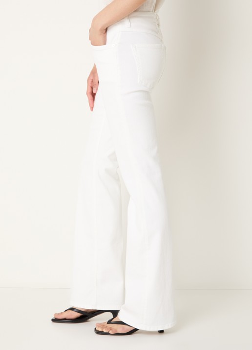 CLOSED Jovanna high waist flared jeans met steekzakken  - detail 3 wit
