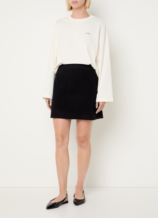 CLOSED Longsleeve met logo  - voorkant 4 creme