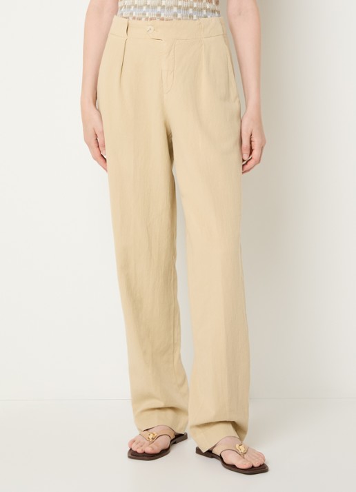 CLOSED Mawson high waist loose fit pantalon met steekzakken