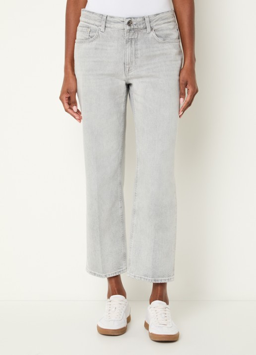CLOSED Milo mid waist straight fit cropped jeans met gekleurde wassing