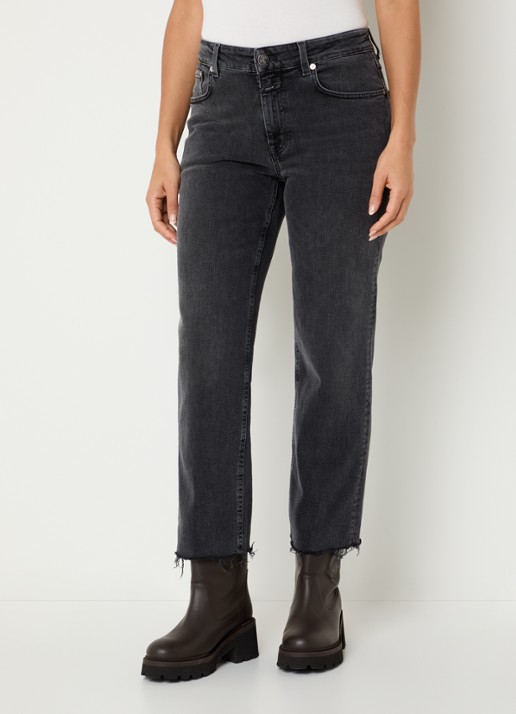 CLOSED Milo mid waist straight leg jeans met gekleurde wassing
