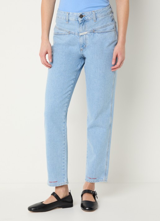 CLOSED Pedal Pusher high waist straight leg jeans met lichte wassing