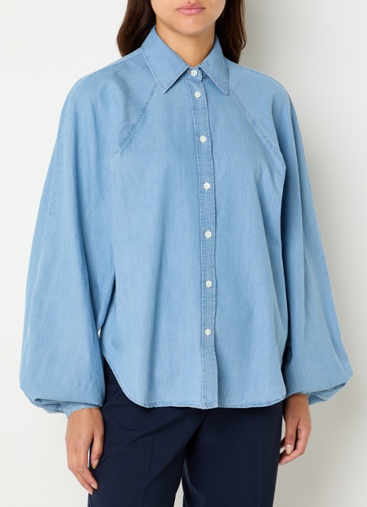 CLOSED Raglan blouse met ballonmouw - detail jeans