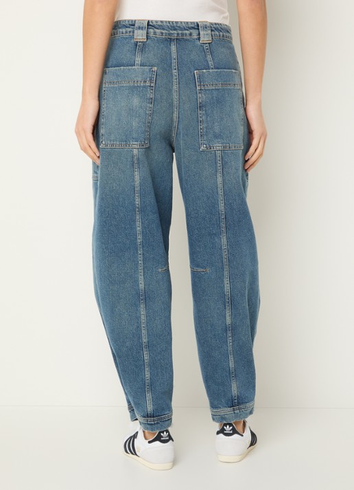 CLOSED Rhannon high waist tapered fit jeans met medium wassing - achterkant indigo