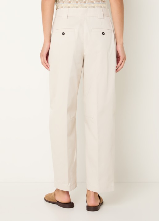 CLOSED Romi high waist tapered fit chino met steekzakken - achterkant beige