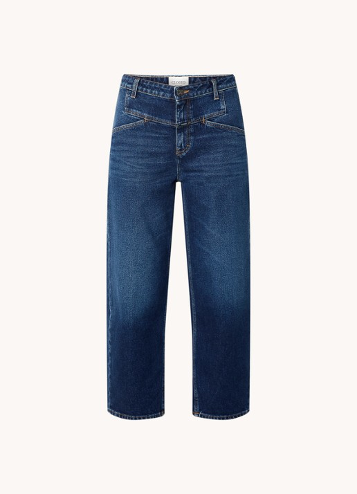 CLOSED Stover high waist cropped straight leg jeans  - voorkant indigo