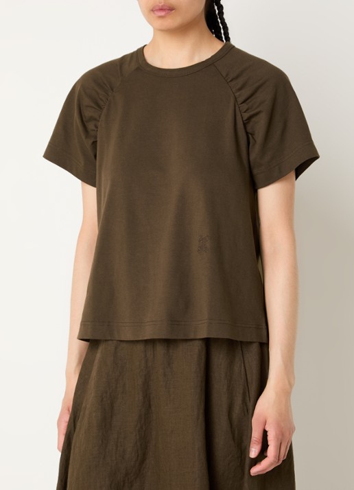 CLOSED T-shirt met logoborduring