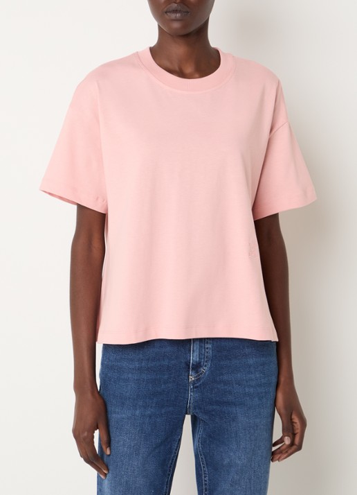 CLOSED T-shirt met logoborduring