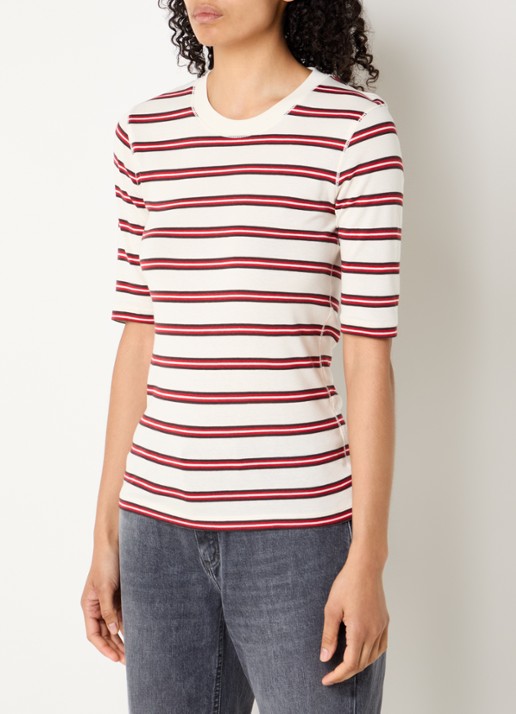 CLOSED T-shirt met streepprint