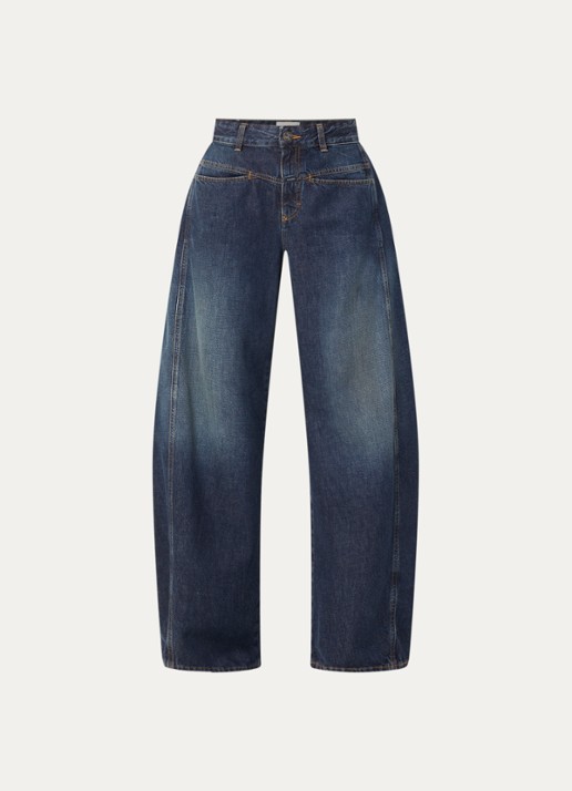 CLOSED Tori-X high waist balloon fit jeans met medium wassing - voorkant indigo