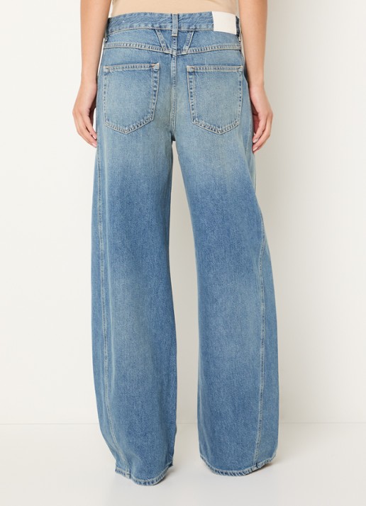 CLOSED Tori-X high waist wide leg jeans met medium wassing - achterkant 3 indigo