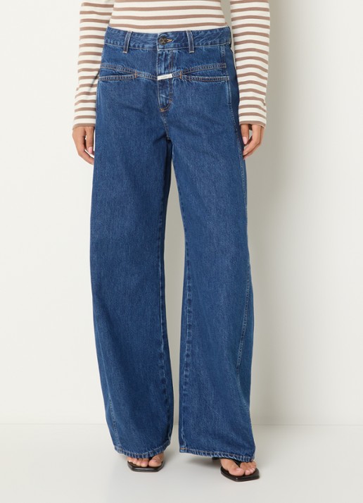 CLOSED Tori-x high waist wide leg jeans met steekzakken  - detail 2 indigo
