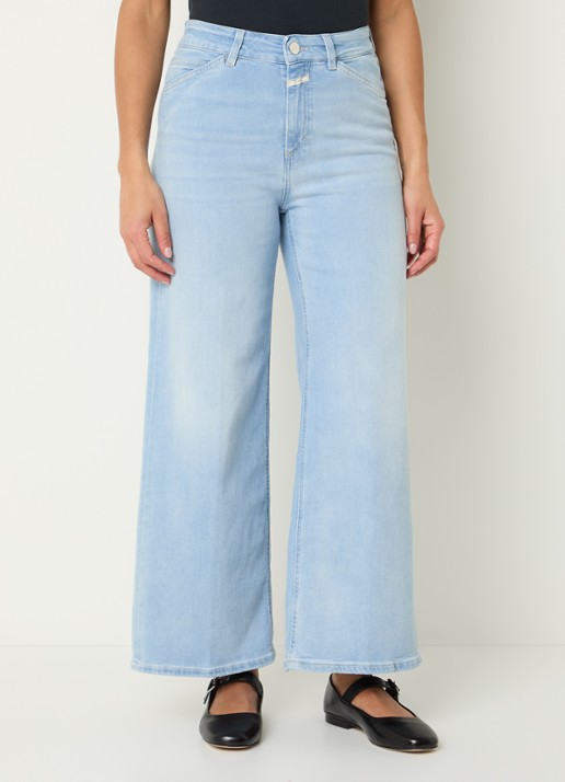 CLOSED Wera mid waist wide leg jeans met medium wassing
