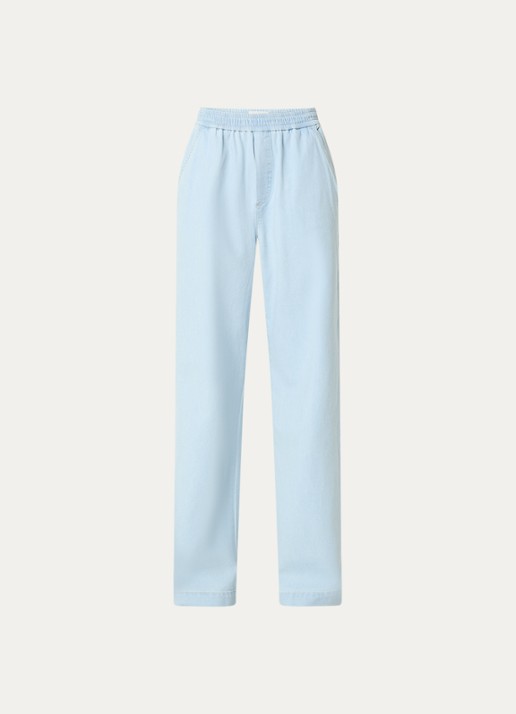 CLOSED Winona mid waist wide leg jeans met lichte wassing  - voorkant 2 indigo