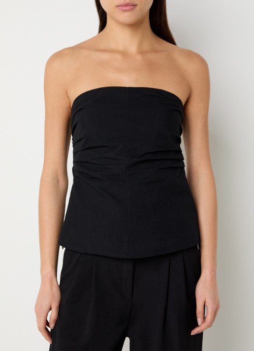 Co'Couture Acasia strapless top met smockwerk en plooidetail