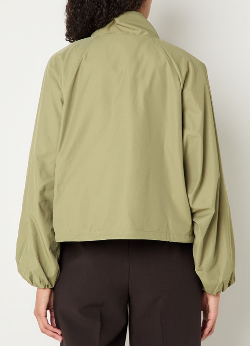 Co'Couture Alora jack met steekzakken - achterkant legergroen