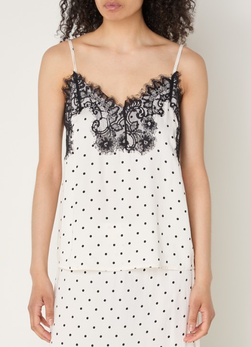 Co'Couture Amelicc top met print en details van kant