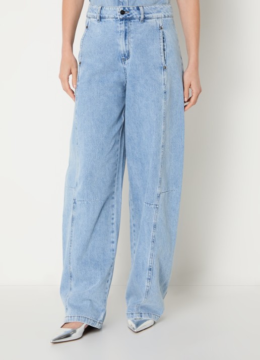 Co'Couture AsjaCC LL high waist balloon fit jeans met lichte wassing