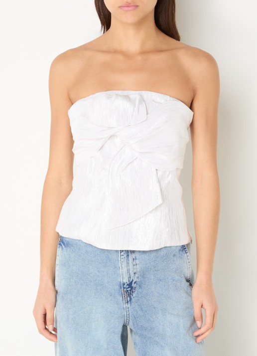 Co'Couture Bia off-shoulder top met smockwerk