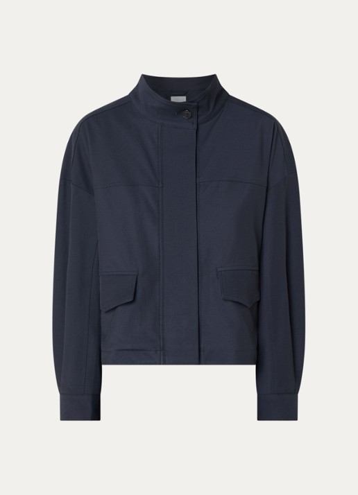 Co'Couture Demi jack met klepzakken - voorkant 3 blauw
