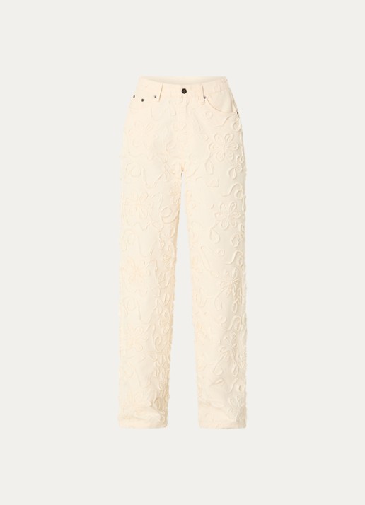 Co'Couture Elton high waist flared jeans met gekleurde wassing
