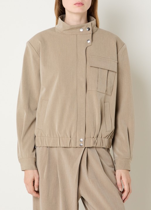 Co'Couture Emina jack met opstaande kraag