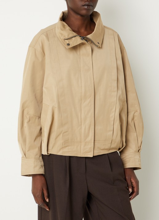 Co'Couture Francis jack met steekzakken - detail 4 khaki