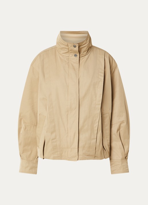 Co'Couture Francis jack met steekzakken - voorkant 2 khaki