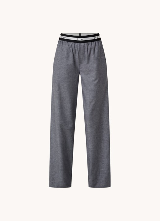 Co'Couture High waist loose fit pantalon met steekzakken