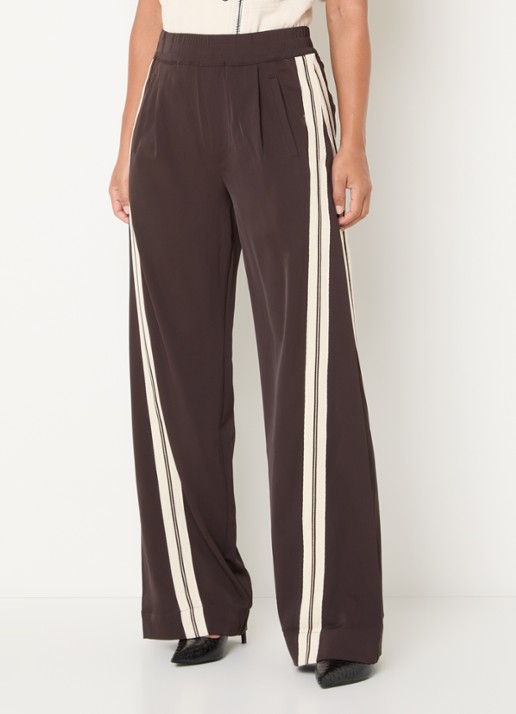 Co'Couture High waist straight fit pantalon met steekzakken