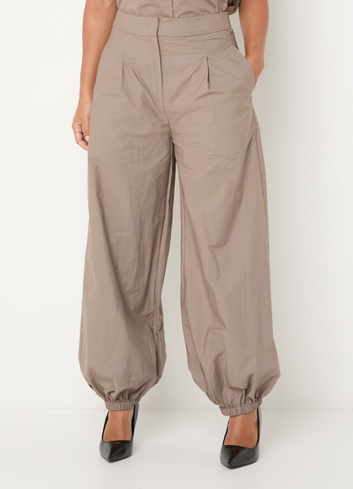 Co'Couture High waist tapered fit broek met steekzakken