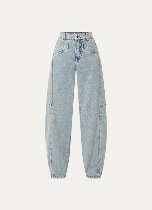 Co'Couture Jackson high waist wide fit jeans met lichte wassing
