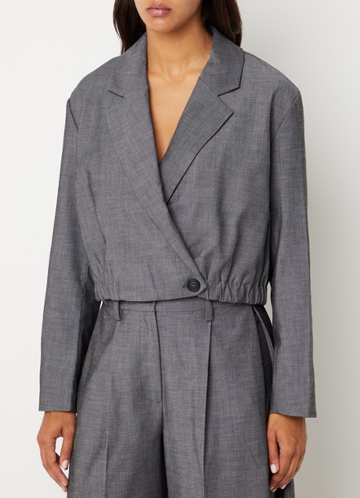 Co'Couture JackyCC cropped blazer met V-hals