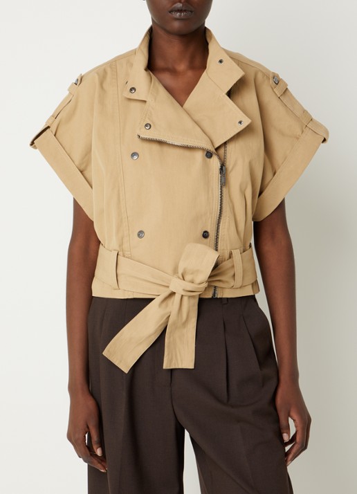 Co'Couture Kesha gilet met strikceintuur