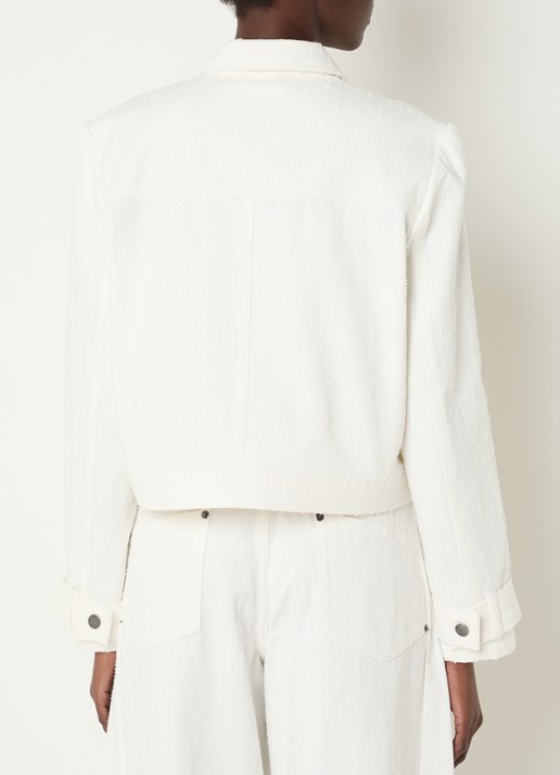 Co'Couture Marcicc jack met structuur - achterkant 3 gebroken wit