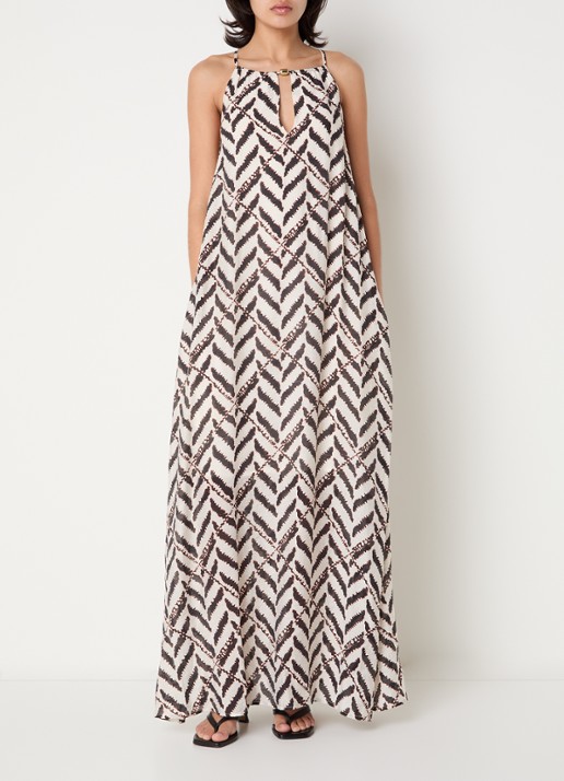 Co'Couture Memphis A-lijn maxi jurk met print
