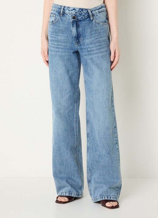 Co'Couture Mid waist flared jeans met medium wassing