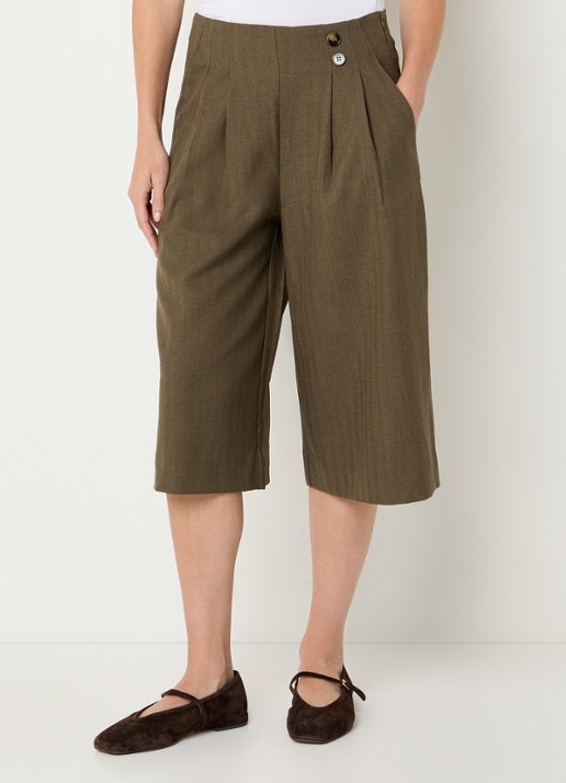 Co'Couture Prestancc high waist loose fit korte broek met plooidetail